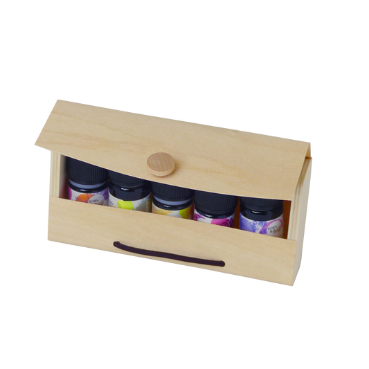 Boîte de rangement 5 flacons huile essentielle