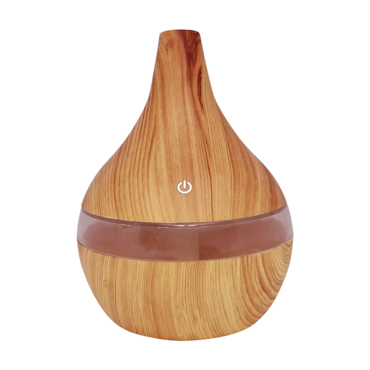 Light wood look humidifier and air diffuser