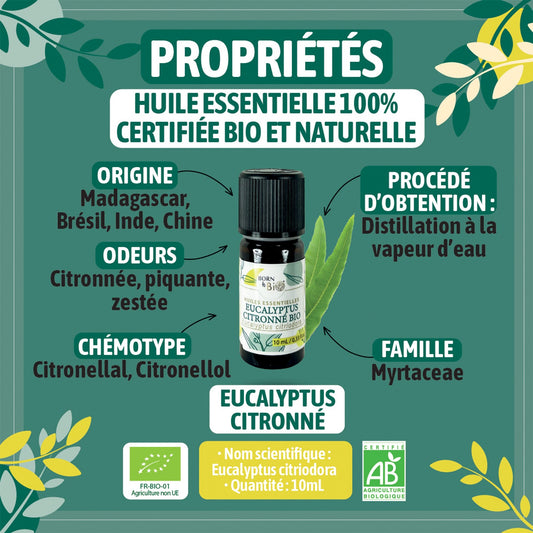 Organic Lemon Eucalyptus essential oil