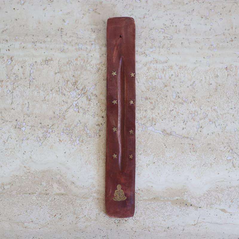 Wooden Buddha incense holder